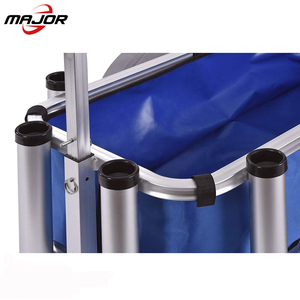 รถเข็นล้อบอลลูนอลูมิเนียมขนาด 12 นิ้วแบบพกพาสำหรับตกปลาและชายหาด - Product Image 2