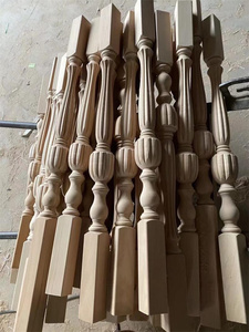 Balcón Decoración <span class=keywords><strong>de</strong></span> <span class=keywords><strong>madera</strong></span> Barandilla Pilar <span class=keywords><strong>para</strong></span> escaleras - Product Image 2