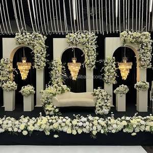 <span class=keywords><strong>ซุ้ม</strong></span>แต่ง<span class=keywords><strong>งาน</strong></span>สุดหรูแบบกำหนดเอง ZKAI ชุดโครงฉากหลังอะคริลิก <span class=keywords><strong>จัด</strong></span><span class=keywords><strong>ดอกไม้</strong></span> ประดับโคมระย้าแบบแขวน - Product Image 1