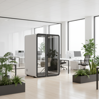 Cabine insonorisée multifonctionnelle moderne et durable UNIBOOTH, cadre en aluminium de précision, installation rapide en module pour bureau à domicile