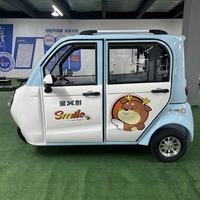 Voiture électrique mini polyvalente, sièges arrière pliables rapidement, feux arrière LED, moteur 50 kW, batterie lithium-ion, autonomie 101-200 km, couleur personnalisée