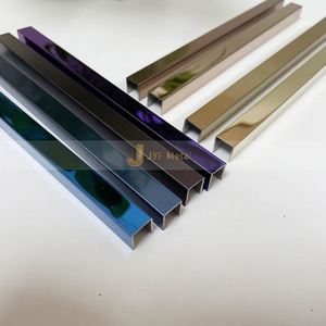 EX001 JYF Profilés en U modernes en acier inoxydable 304, étanches et durables, solution tout-en-un pour carrelage mural et de sol en appartement - Product Image 6