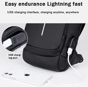 Borsa da <span class=keywords><strong>Uomo</strong></span> Multifunzionale Antifurto con Password, <span class=keywords><strong>Marsupio</strong></span> Sportivo Casual da <span class=keywords><strong>Uomo</strong></span>, Borsa a <span class=keywords><strong>Tracolla</strong></span> - Product Image 6