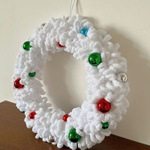 Guirlandes de pompons de Noël modernes, écologiques, faites à la main, décorations et supports de <span class=keywords><strong>porte</strong></span> d'extérieur - Product Image 3