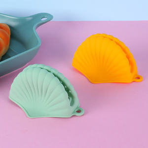 Mignon Coquille Sirène Cuisine Outil Résistant À La Chaleur BBQ Grill Silicone <span class=keywords><strong>Four</strong></span> Mitt <span class=keywords><strong>Cuisson</strong></span> Silicone Gants Pot Titulaire - Product Image 6