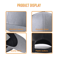Gorra Estilo Gorpcore con Protección Solar UPF 50, Transpirable, Absorbe la Humedad, para Senderismo y Pesca, con Malla Trasera y Cierre a Presión