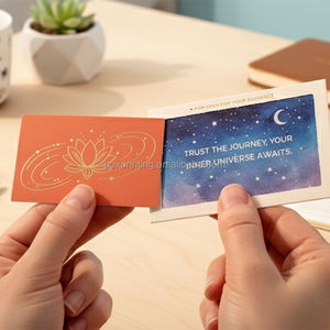 Aangepaste Elke Verschillende Inspirerende Boodschap Binnen Positieve Bevestiging Inspirerend Citaat <span class=keywords><strong>2</strong></span> Lagen Kaarten Bulk Pop-Open Kaart - Product Image 3