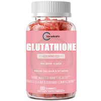 Gummies de glutathion à marque privée OEM – Complément sans gluten et faible en sucre pour la santé des cheveux, des ongles et des os, favorisant une peau claire et éclatante