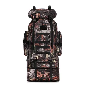 Large Capacity 70L Camping Hiking Backpack Molle Rucksack Waterproof Traveling Daypack For Men and Women