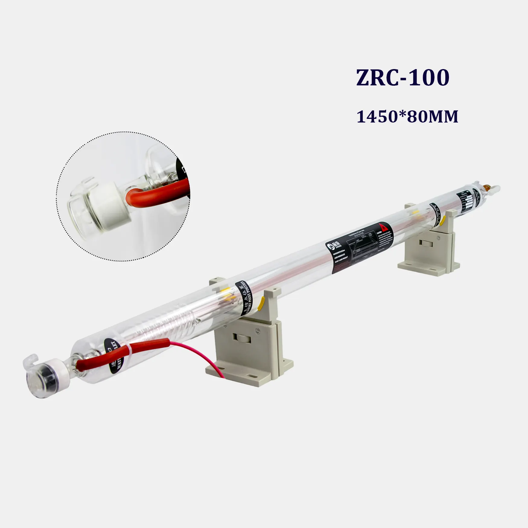 ZRC-100W 100W Tubo Del Laser di 1Kw Yongli 150W Co2 Tubo Del Laser 250W Per La Macchina Taglio Laser