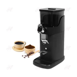 Produsen mesin penggiling biji kopi Digital otomatis, penggiling biji kopi elektrik komersial profesional besi tahan karat 64mm