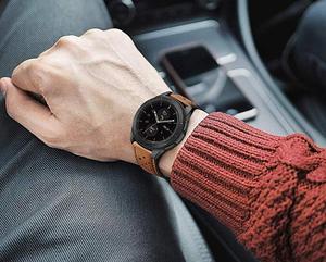 Bracelet de montre en cuir de haute qualité 20mm 22mm Vintage pour <span class=keywords><strong>Samsung</strong></span> Galaxy Watch <span class=keywords><strong>Watch4</strong></span> - Product Image 4
