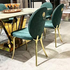 Diseño contemporáneo nuevo moderno negro terciopelo oro Metal brazo silla para el hogar Oficina sala de estar acento comedor uso para el hogar Hotel - Product Image 1