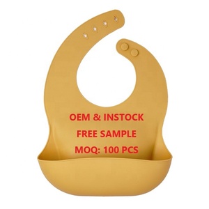 Bavoirs pour bébés en silicone, produits pour nouveau-nés, vente en gros personnalisée, imperméables, sans BPA, ensemble de bavoirs pour enfants, bavoirs d'alimentation pour bébés - Product Image 4