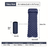 Matelas de camping gonflable léger et imperméable CE avec pompe à pied intégrée, design compact, pour chambre et salon