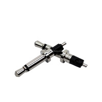 Prise audio TS 2,5 mm 2 pôles Swan avec contacts en laiton et boîtier, 12 V 1 A, pour prise casque