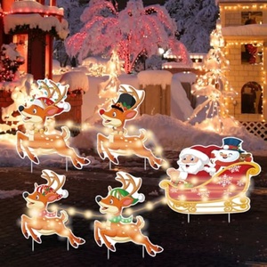Letreros Navideños Impermeables para Jardín, Decoración para Fiestas en Casa, Caminos, Patios, Material PP, Corte Personalizado - Product Image 1