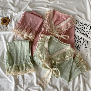 <span class=keywords><strong>ชุด</strong></span><span class=keywords><strong>นอน</strong></span>ผู้หญิงสไตล์<span class=keywords><strong>วิน</strong></span><span class=keywords><strong>เท</strong></span><span class=keywords><strong>จ</strong></span>ผ้าลูกไม้แขนยาว<span class=keywords><strong>ชุด</strong></span>กิโมโนเอวยางยืดชุดใส่อยู่บ้านสำหรับฤดูใบไม้ผลิฤดูใบไม้ร่วง - Product Image 2