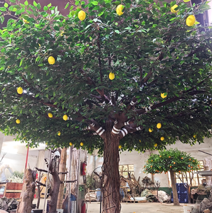 Plantas Verdes Artificiales de Lujo en Maceta, Simulación Popular de Árboles de Limón para Decoración de Eventos, Hogar, Jardín, Hotel y Exteriores - Product Image 5