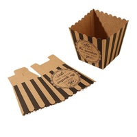 Boîtes à Popcorn Carrées Personnalisées en Gros, Imprimées en Quatre Couleurs, Découpées, en Carton Kraft – Seau à Popcorn Jetable pour Frites, Popcorn, Poulet