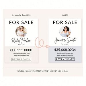 Panneau Publicitaire Immobilier Moderne Personnalisé avec Logo pour Jardin et Cour – Impression Numérique Promotionnelle pour Publicité Immobilière et Cadeau Promotionnel - Product Image 2