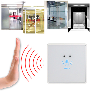 Botón de Salida para Control de Acceso Sin Contacto NO/NC/COM, <span class=keywords><strong>Interruptor</strong></span> Impermeable LED para Instalación en Exteriores para Puertas Correderas - Product Image 2
