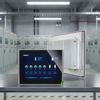 EverGlory Panel PC Táctil Industrial Sin Ventilador de 12.1 Pulgadas, DC 9-36V, USB, LAN, COM, Man Hinh Cam Ung para Automatización de Fábrica