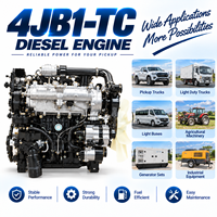 Ensemble complet de moteur diesel ISU 4JB1-TC, 4 cylindres, turbo refroidi par air, 70 kW, pour camionnette, remplacement automobile