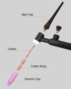 Hitbox wp17v <span class=keywords><strong>Tig</strong></span> Hàn ngọn đuốc 13ft 4M 140A 150amp làm mát bằng không khí SR-17V <span class=keywords><strong>Tig</strong></span> thợ hàn súng với Châu Âu cắm cho thang máy <span class=keywords><strong>Tig</strong></span> - Product Image 2