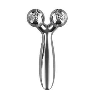 Herramientas de masaje Facial antienvejecimiento cara plata regalo oro piedra cuerpo cabeza de Metal oscuro Acero inoxidable rodillo cuello dispositivo de belleza - Product Image 2