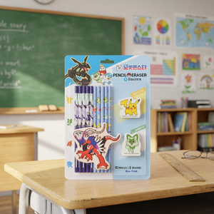 Juego de Borradores de Lápiz de Plástico Elite con Diseño Aleatorio de Pokemon, Material Escolar para Niños, Regalo para Estudiantes, Venta al Por Mayor - Product Image 3