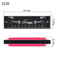 IRIN Wholesale Personalized Color 10 Hole 10 Tone C Blues Professional Children's Toys Mouth Organ Hohner Harmonica