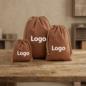 PFIVE Personalized High Quality Double String Cotton Drawstring Backpack Brown Bohemian Style All Seasons Fashion Design ~140 - Product Image 6
