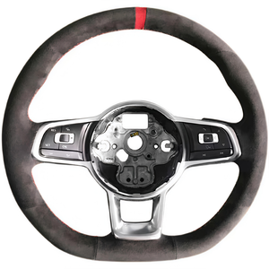 Volante Deportivo de Fibra de Carbono Compatible con los Modelos <span class=keywords><strong>Volkswagen</strong></span> Golf 6/7 Serie R, Passat B8 Mk7/Mk8, <span class=keywords><strong>Arteon</strong></span>/CC, Jetta - Product Image 4