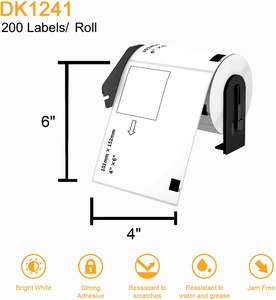 Reemplazo de etiqueta térmica directa Compatible de 4 "X 6" Dirección de franqueo de envío directo Compatible con impresora Brother QL - Product Image 2