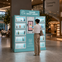 HAUMR Library Holds Locker RemoteLocker LibCabinet: Quiosco Inteligente de Retorno y Préstamo de Libros de Autoservicio para Escuelas