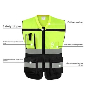 Gilet de sécurité réfléchissant personnalisable pour la construction, le cyclisme, l'assainissement, les chantiers, les vêtements de sécurité avec logo personnalisé - Product Image 1