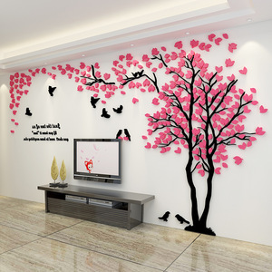 Decorazione per la Casa, Adesivo Murale 3D in Acrilico Effetto <span class=keywords><strong>Albero</strong></span>, Autoadesivo, Resistente ai Raggi UV, Impermeabile, con Finitura Opaca per Soggiorno - Product Image 5