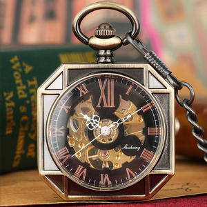 <span class=keywords><strong>Montre</strong></span> de poche vintage steampunk <span class=keywords><strong>à</strong></span> remontage manuel de forme octogonale, <span class=keywords><strong>montre</strong></span> mécanique <span class=keywords><strong>à</strong></span> remontoir avec chaîne, cadeau unique pour <span class=keywords><strong>homme</strong></span> - Product Image 3