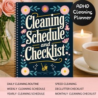 Agenda quotidien personnalisé pour TDAH, vente en gros, spirale A5, design floral coloré, liste de tâches quotidiennes, organiseur, coffret cadeau