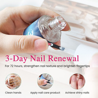 Kit de soin des ongles transfrontalier : Base Coat transparente, imperméable, séchage rapide, Top Coat brillant, Scellant longue durée