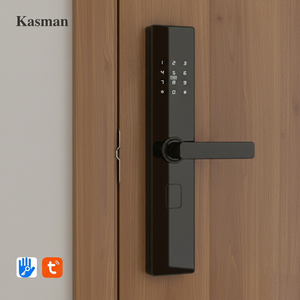 Kasman Serrure de porte en bois empreinte digitale électronique Tuya TTlock Nfc Ensembles de serrures de porte intelligentes pour la maison avec Wifi - Product Image 1