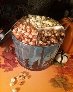 Tùy chỉnh in 2 gallon lớn Vòng bỏng ngô tins xô tinh tế khuyến mại kim loại bỏng ngô bao bì <span class=keywords><strong>tin</strong></span> với Divider - Product Image 6