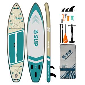 Tabla de SUP inflable para 2 personas para la familia con mochila con núcleo de punto de caída, accesorio de paddleboarding de pie para uso en la playa - Product Image 4