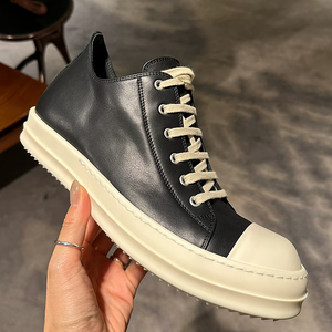 Chaussures de sport de luxe de haute qualité, design talon, en cuir, baskets décontractées pour hommes et femmes, chaussures de skate personnalisées - Product Image 2