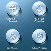 Housse de protection multicouche épaisse pour BYD Seagull, ajustement parfait, toutes saisons, isolation thermique, imperméable, anti-âge