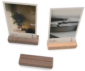 Tailai-portatarjetas de madera de haya rústica, soporte de exhibición de tarjetas de Escort, soporte de mesa para señal de número, soporte de menú para <span class=keywords><strong>restaurante</strong></span> y fotos - Product Image 3