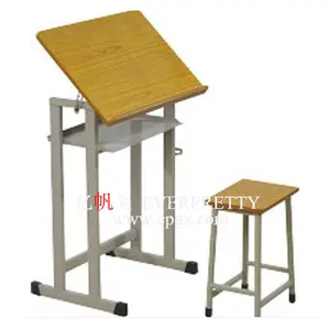 Multi-function table Height can be adjusted to high To do drawing board and multi-purpose teacher table and desk