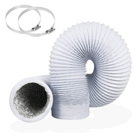 Conduit en aluminium de feuille de Combi de PVC de Lakeso Havc haut conduit flexible ignifuge pour Buildking