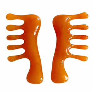 หวีนวดกระตุ้นจุดเส้นลมปราณแบบพกพา 5 กรงเล็บ ทำจากเรซิ่น - Product Image 1